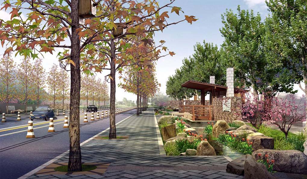 城市家具之景观休闲街道 城市家具之景观休闲街道