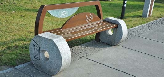 简述户外六种玻璃钢座椅和钢木休闲椅喷涂方法