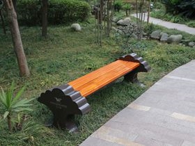 现代户外公园系列实木休闲座椅 户外实木休闲座椅