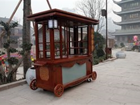 中国风户外定制特色售货亭 古镇商业特色售货花车