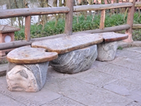 景区文化特色休闲座椅 仿石材户外休闲设施