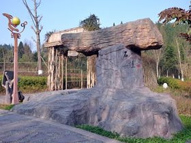 旅游景区特色文化石雕 特色仿木材造型石雕