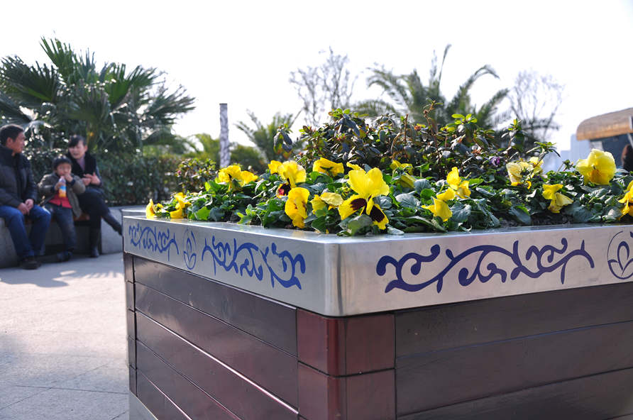 公园特色景观花池 公园特色景观花池