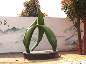 天府龙芽浮雕-特色景区户外茶文化浮雕制作